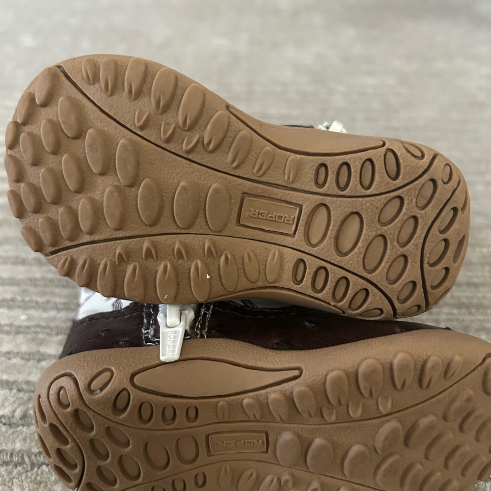 Baby Cowboy Boots - Roper Brown and White - Picture 5 of 5